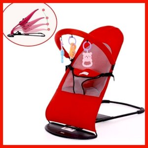Baby Bouncer Chair With Toy Red