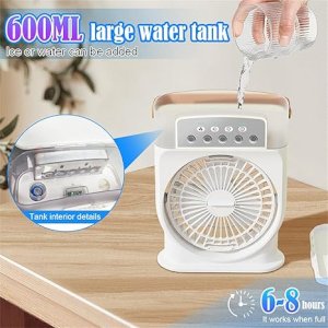 Rechargeable Air Cooler Mini Humidifier Fan