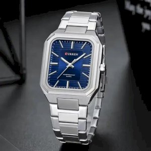 Curren 8457 For Men - Silver Blue