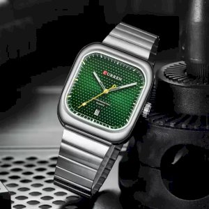 Curren 8460 For Men - Silver Green